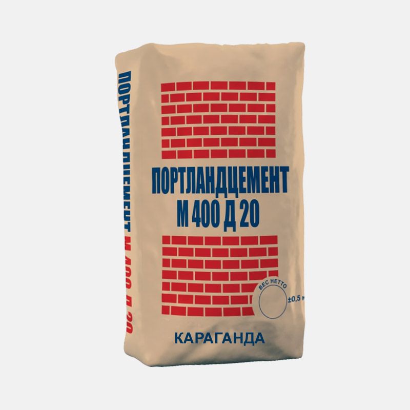 Цемент М-400 портландцемент Д20 (50 кг) - Караганда
