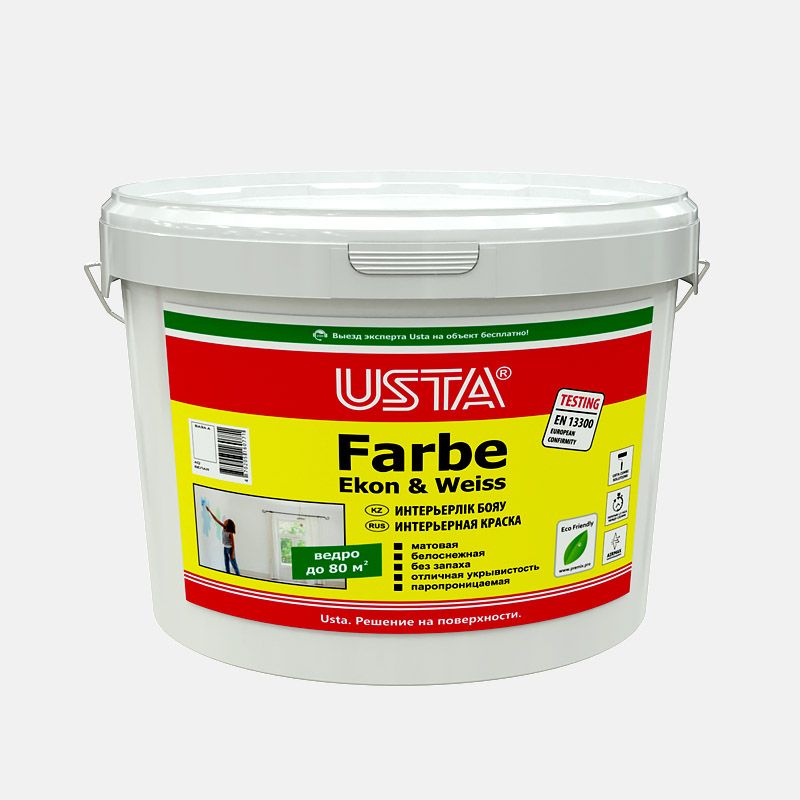 Интерьерная краска (водоэмульсия) USTA Farbe (25 кг)