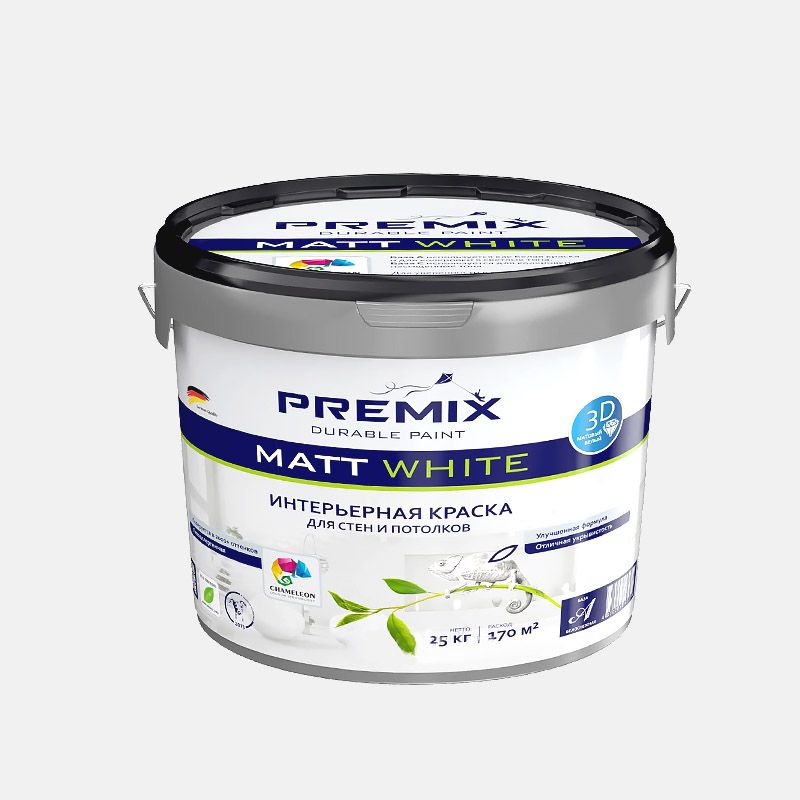 Интерьерная эмульсия Premix MATT White (25 кг)